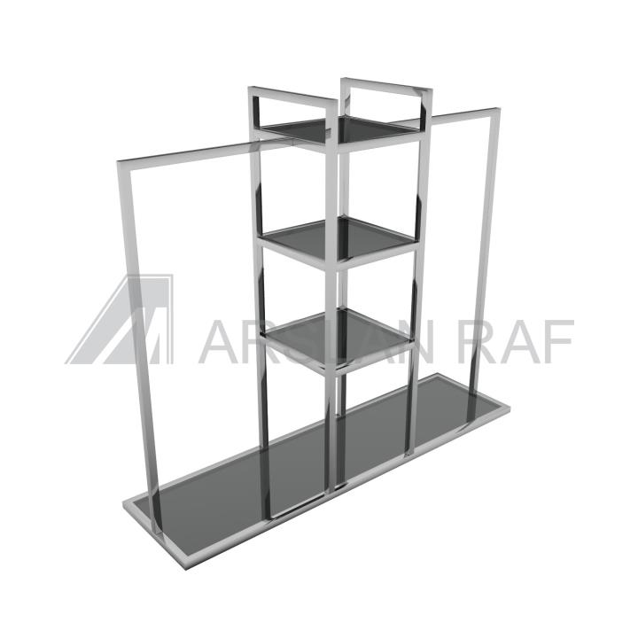 Orta Stand Raflı Askılıklı Modern Stand
